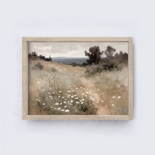 Vintage Landscape Painting | Vintage Framed Wall Art A241P