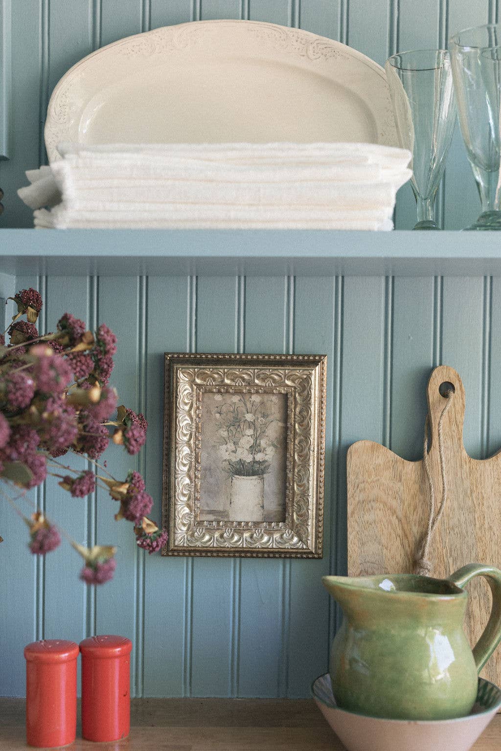 Long Stem Roses Framed Antique Art - Magnolia Lane co. Home + Garden + Gift