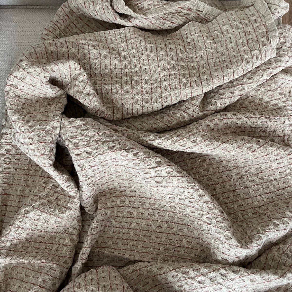 September Linen Plaid Throw Blanket W01 - Magnolia Lane co. Home + Garden + Gift