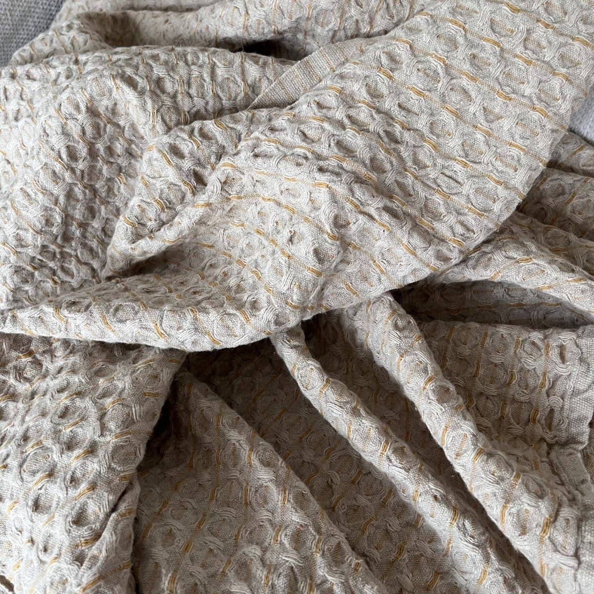 September Linen Plaid Throw Blanket W01 - Magnolia Lane co. Home + Garden + Gift