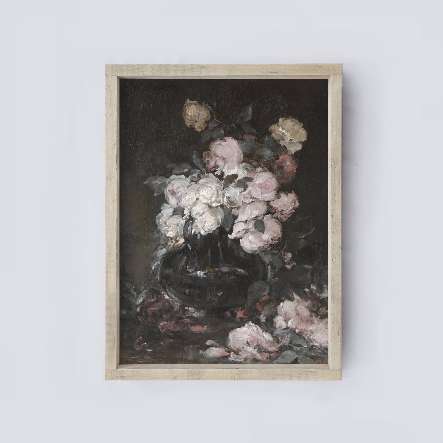Flower Art Framed | Vintage Flower Print A132