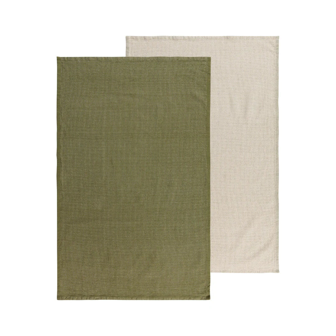 Olive Branch Dash Hand Towels Set of 2 - Magnolia Lane co. Home + Garden + Gift