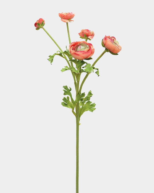 Real Touch Coral Ranunculus 22” - Magnolia Lane co. Home + Garden + Gift