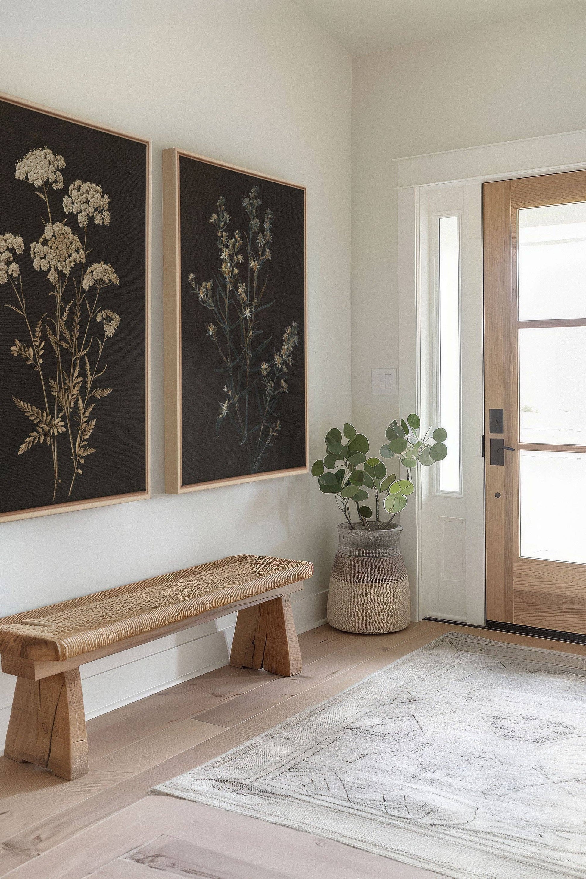 DUO FLEURS PRÉCIEUSES, canvas wall art print - Magnolia Lane co. Home + Garden + Gift