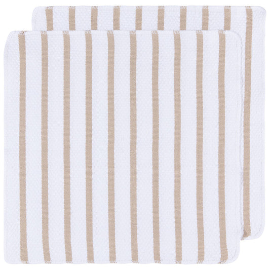 Basketweave Sandstone Dishcloths Set of 2