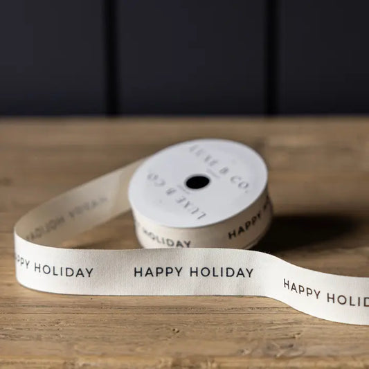 Ribbon Happy Holiday Holiday Decor