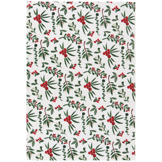 Winterberry Bakers Floursack Christmas Dishtowels Individual