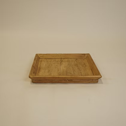 Atticus Vintage Wood Tray - Natural