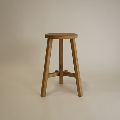 Dobbie Reclaimed Wood Stool - Short