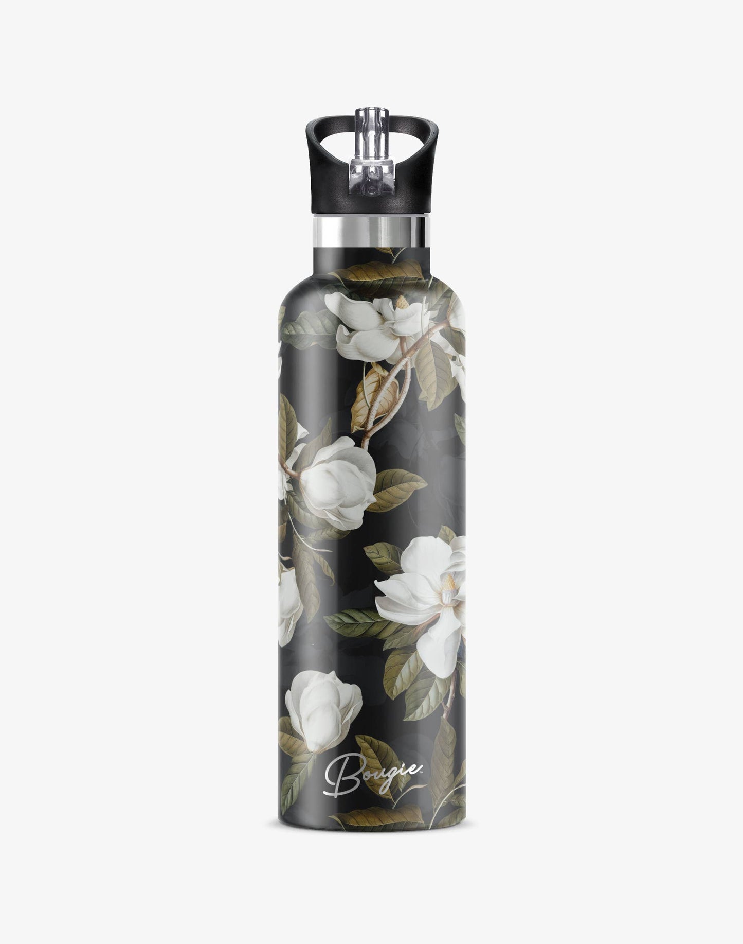 Magnolia | Dark Floral Magnolia 25oz Insulated Water Bottle