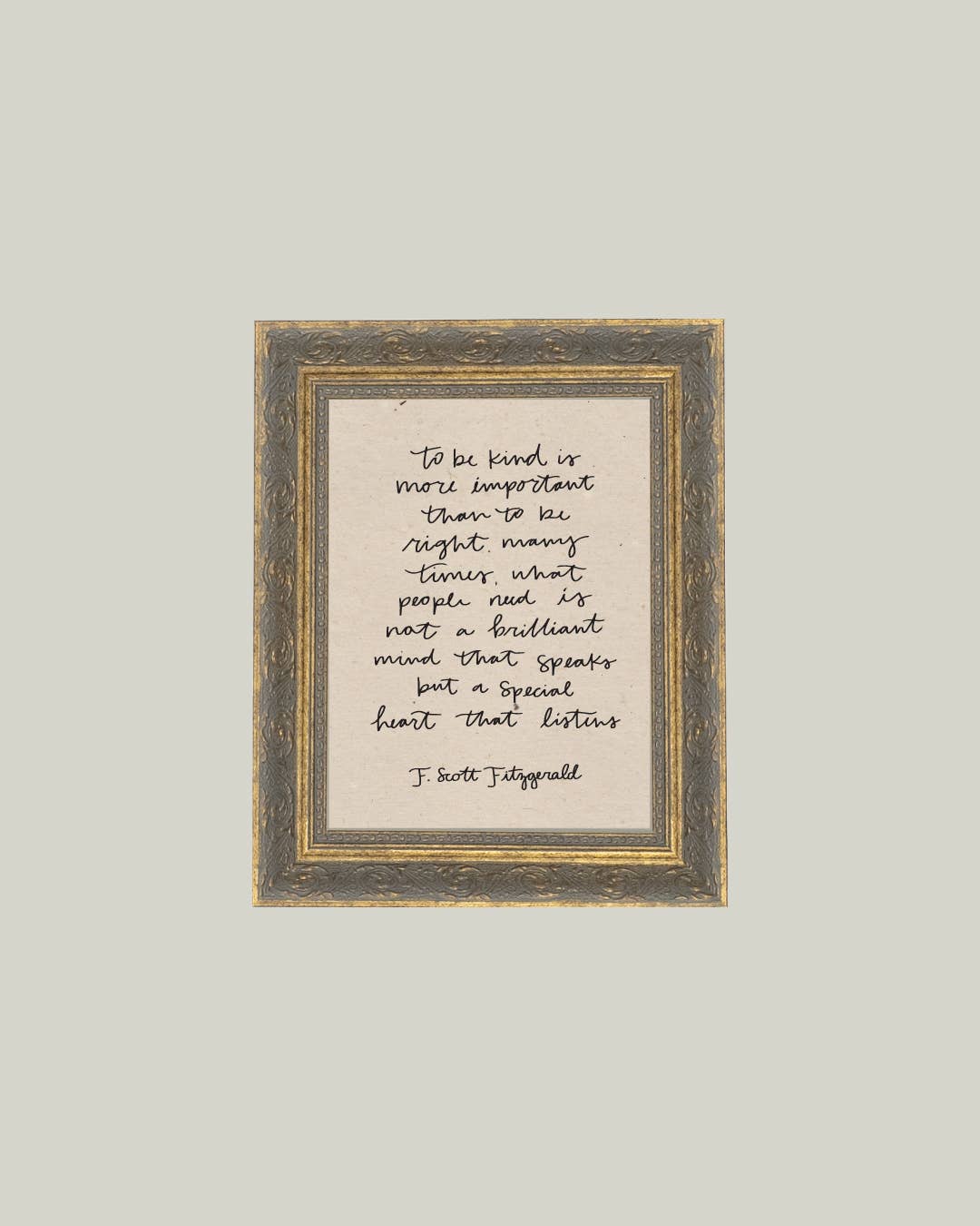 To Be Kind Framed Antique Print - Magnolia Lane co. Home + Garden + Gift