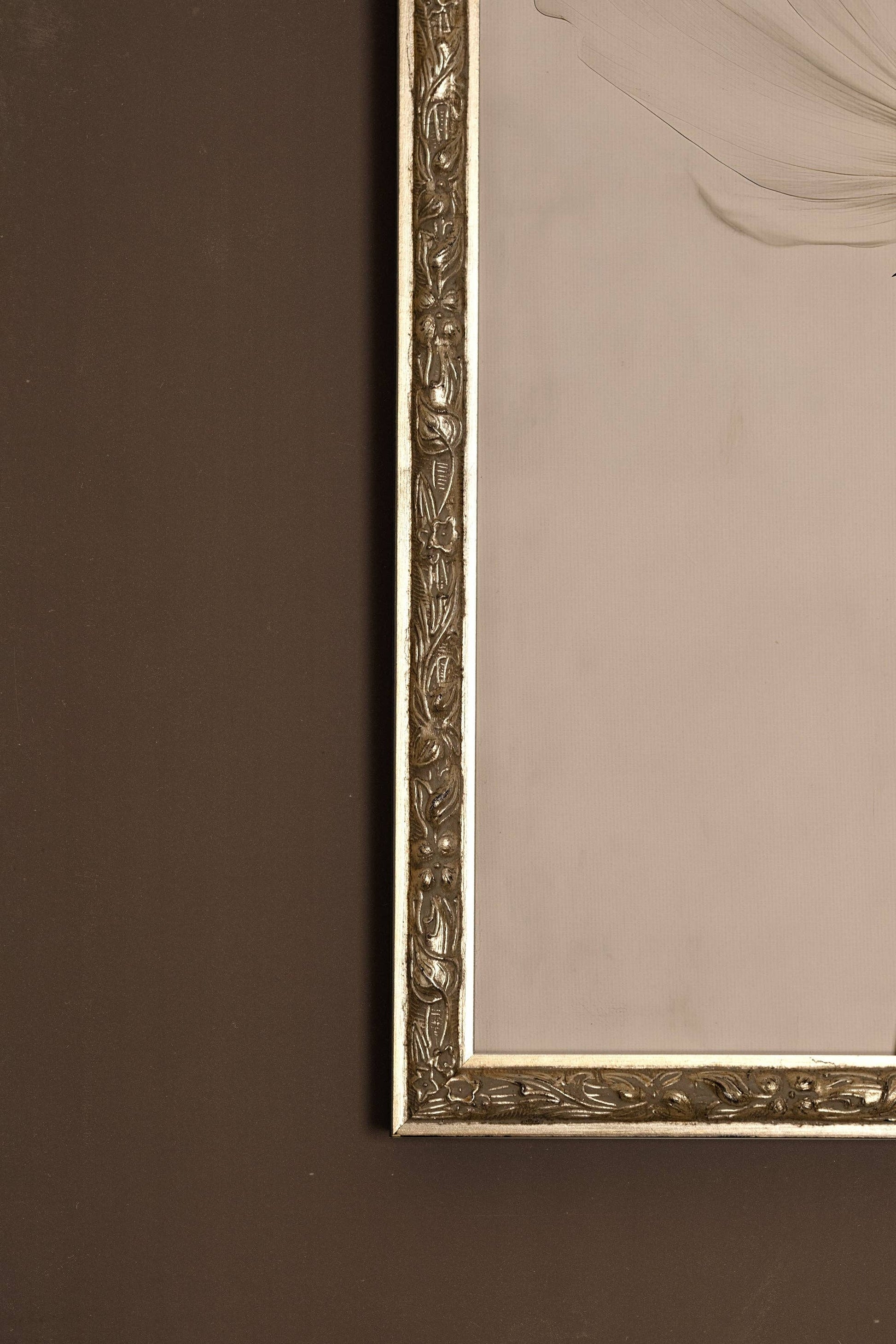 PÉTALE D'IVOIRE, Oeuvre sur toile rigide, encadré Vintage Argent - Magnolia Lane co. Home + Garden + Gift