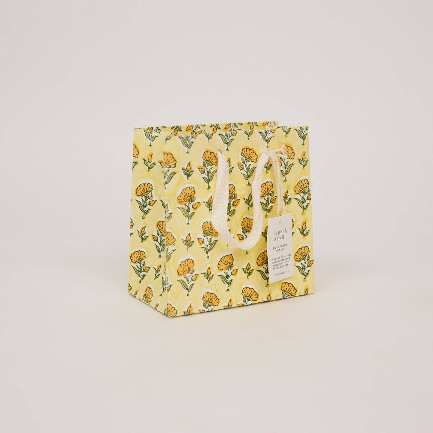 Block Printed Gift Bags (Small) - Sunshine Refresh - Magnolia Lane co. Home + Garden + Gift