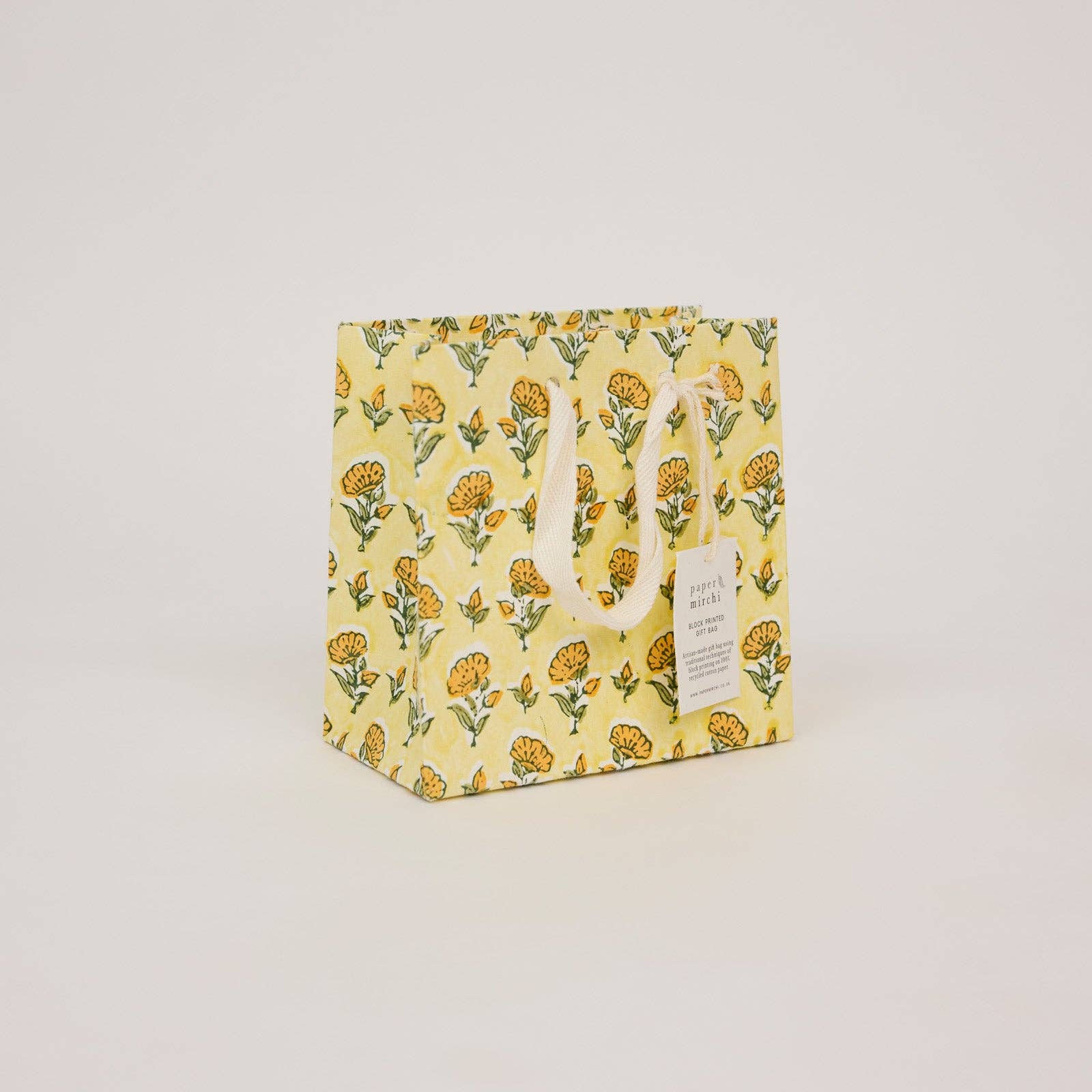 Block Printed Gift Bags (Small) - Sunshine Refresh - Magnolia Lane co. Home + Garden + Gift