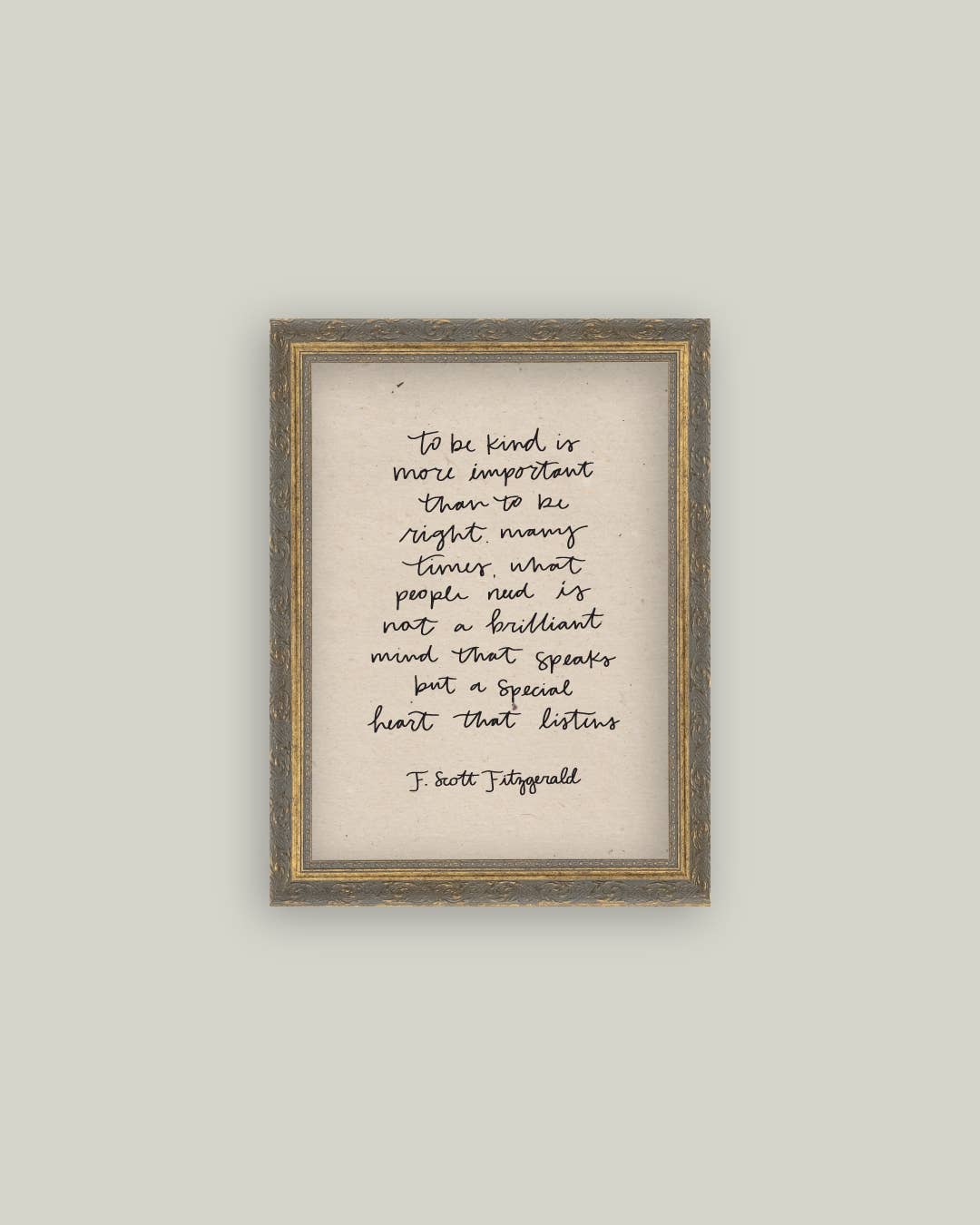 To Be Kind Framed Antique Print - Magnolia Lane co. Home + Garden + Gift