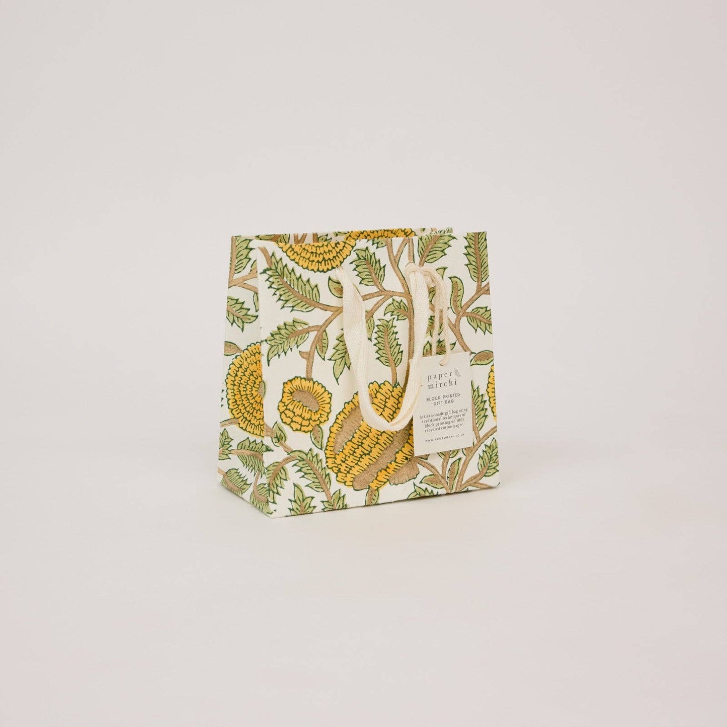 Block Printed Gift Bags (Small) - Sunshine Refresh - Magnolia Lane co. Home + Garden + Gift