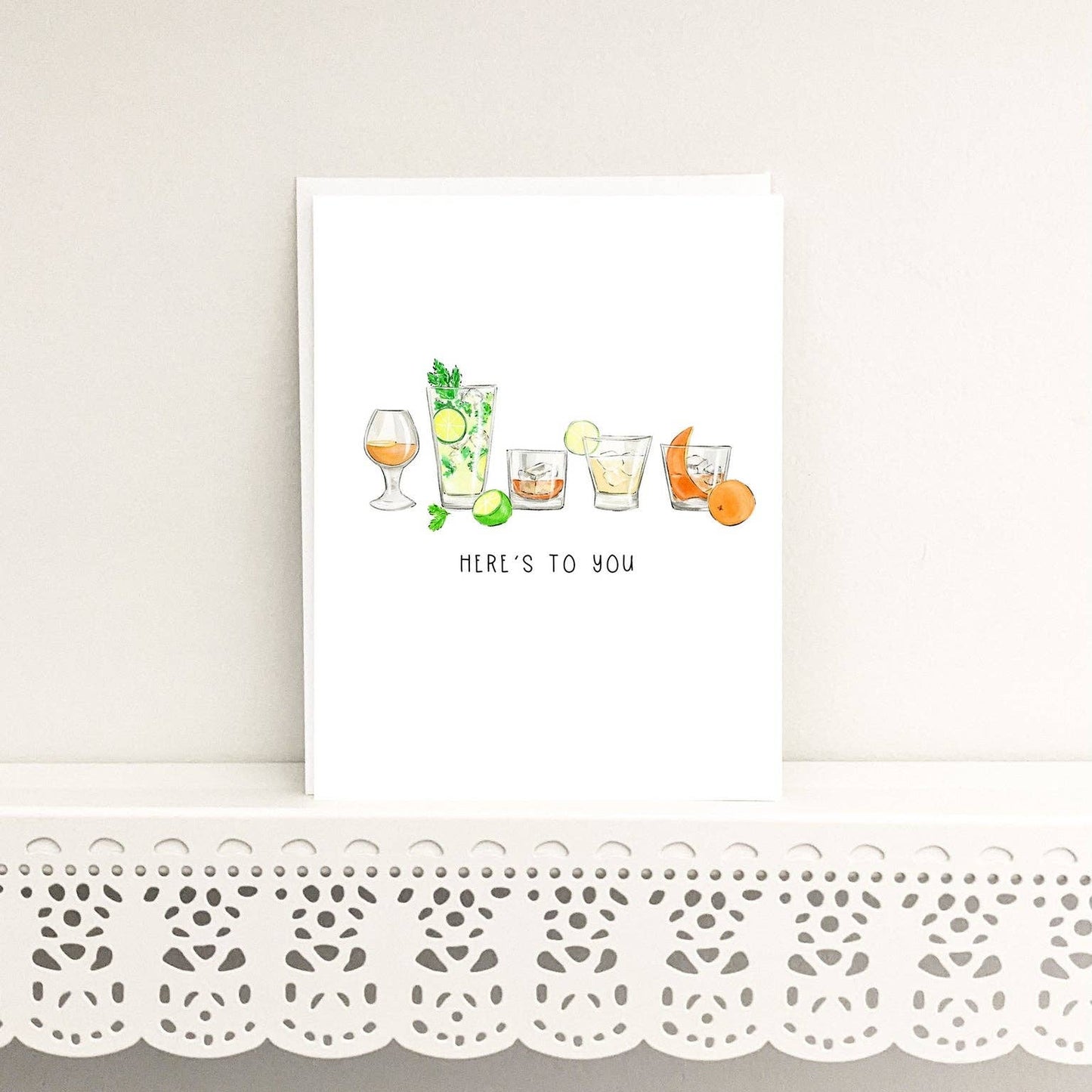 Here's to you! Cocktail Greeting Card - Celebration - Magnolia Lane co. Home + Garden + Gift