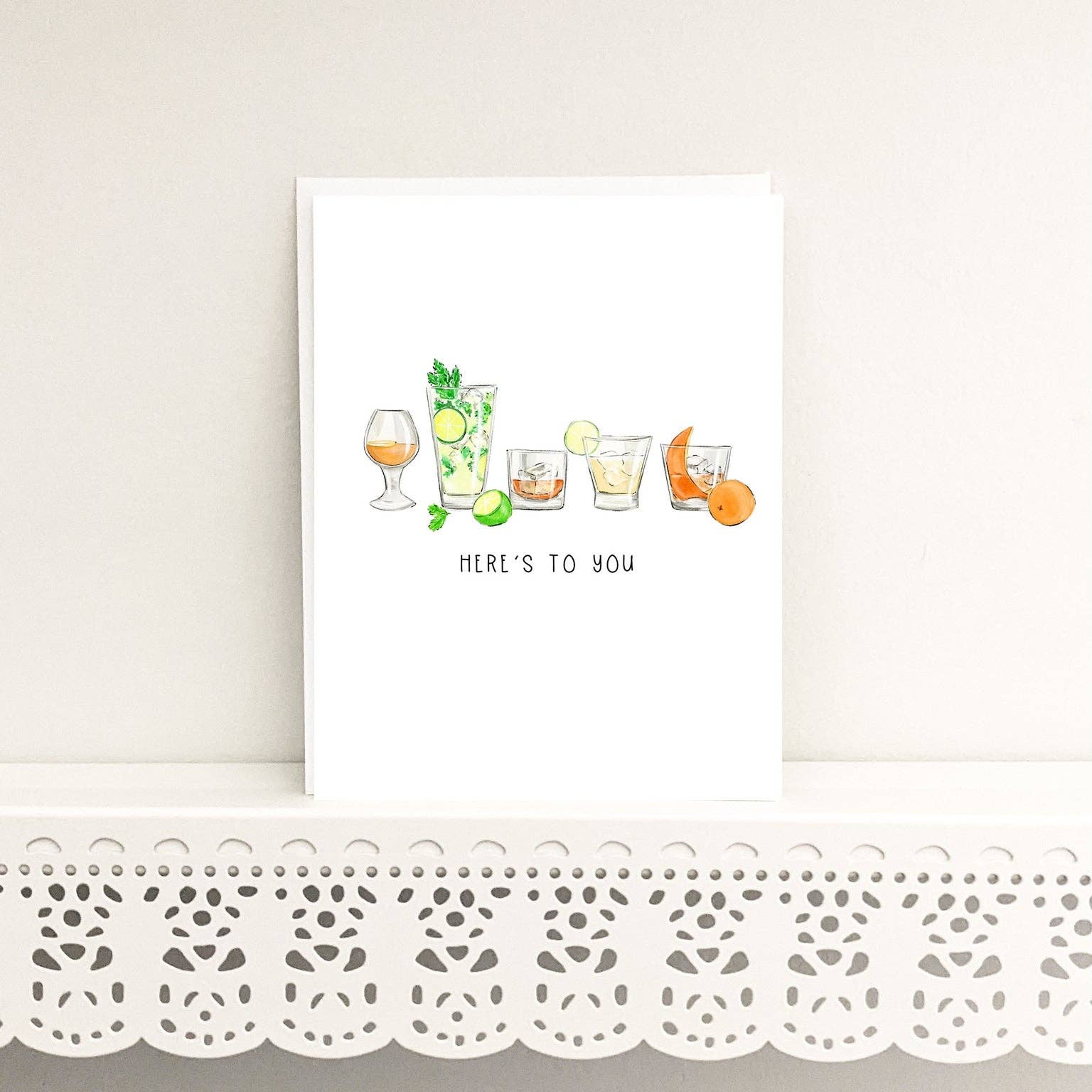 Here's to you! Cocktail Greeting Card - Celebration - Magnolia Lane co. Home + Garden + Gift