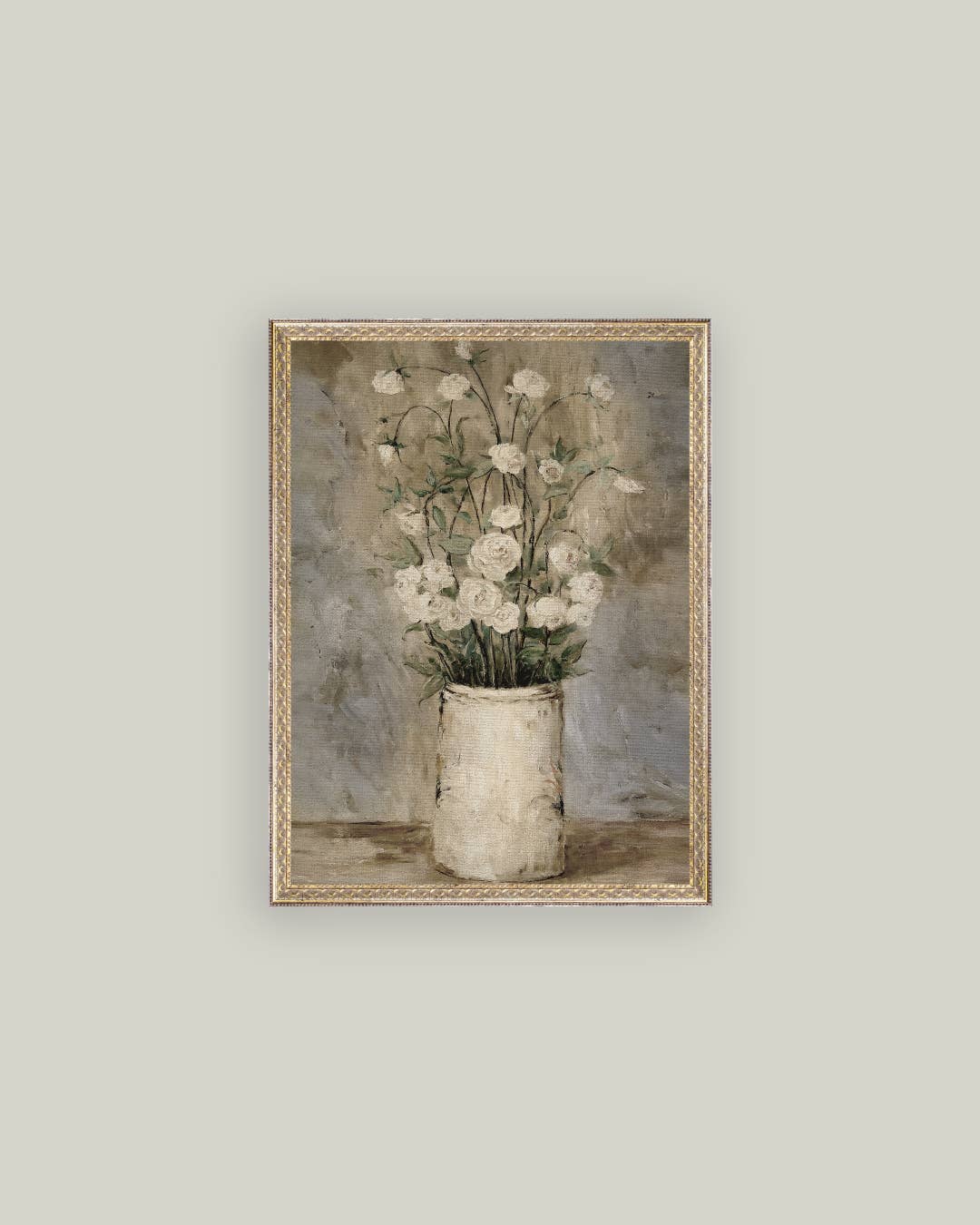 Long Stem Roses Framed Antique Art - Magnolia Lane co. Home + Garden + Gift