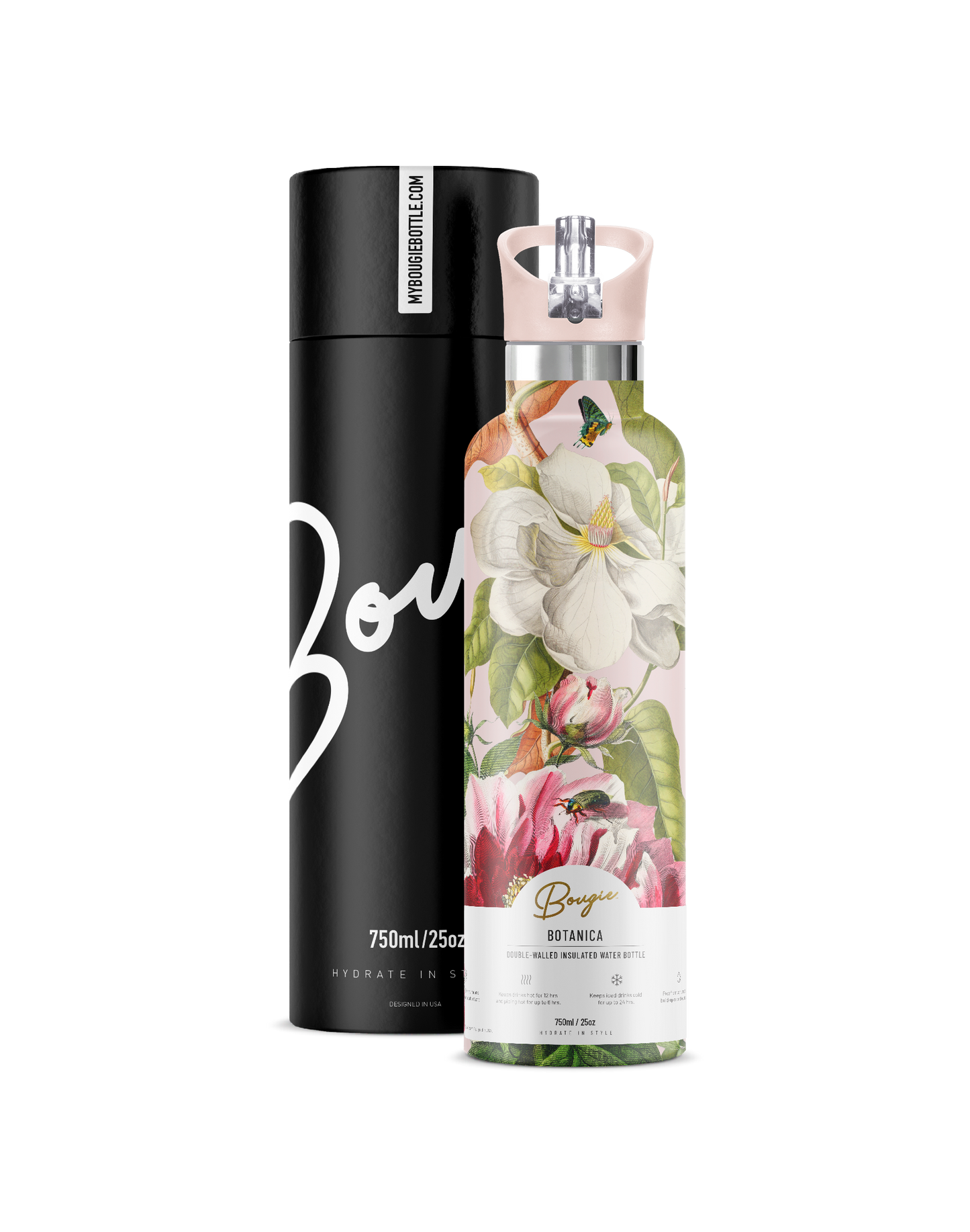 Botanical | Italian Botanical Insulated Water Bottle 25oz