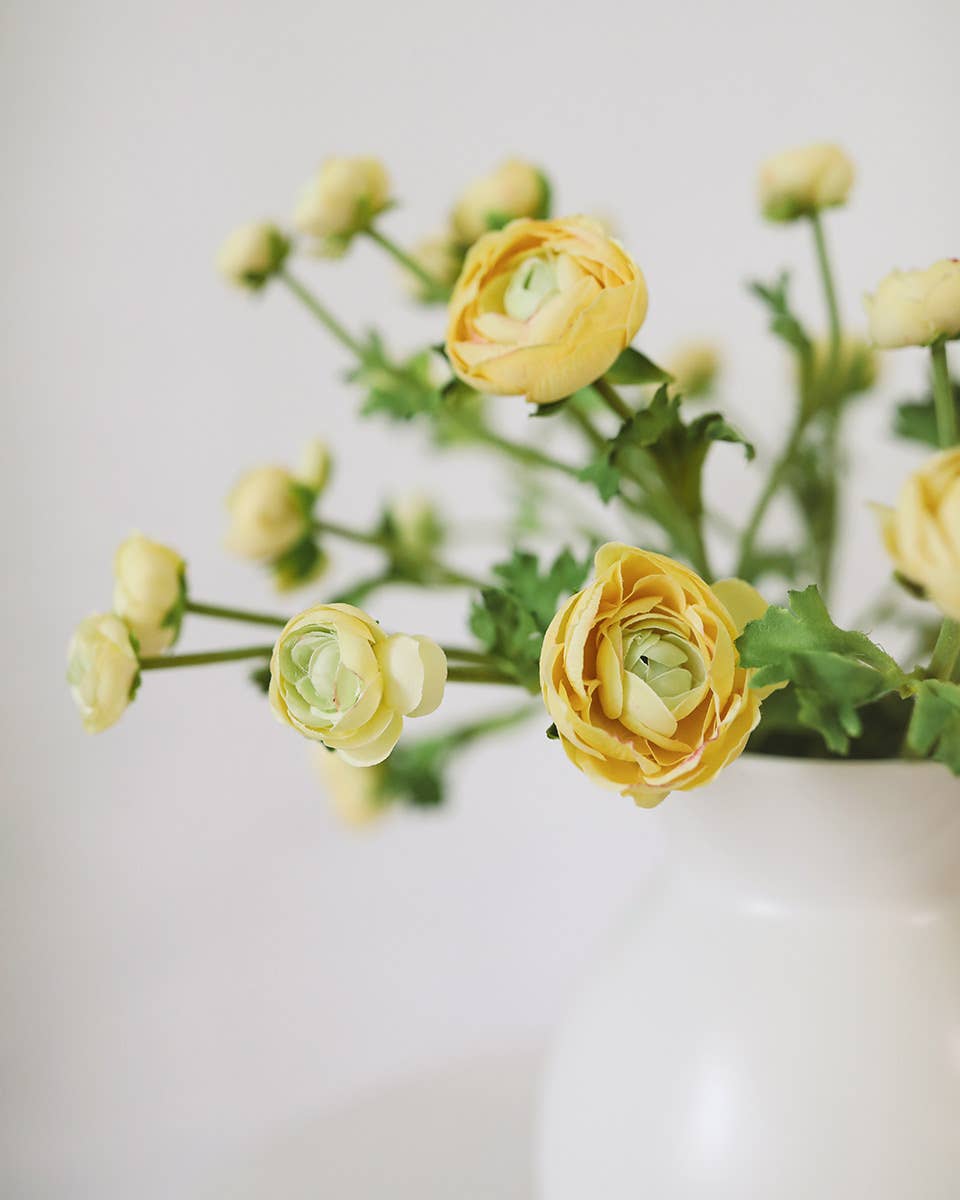 Real Touch Yellow Ranunculus 22”