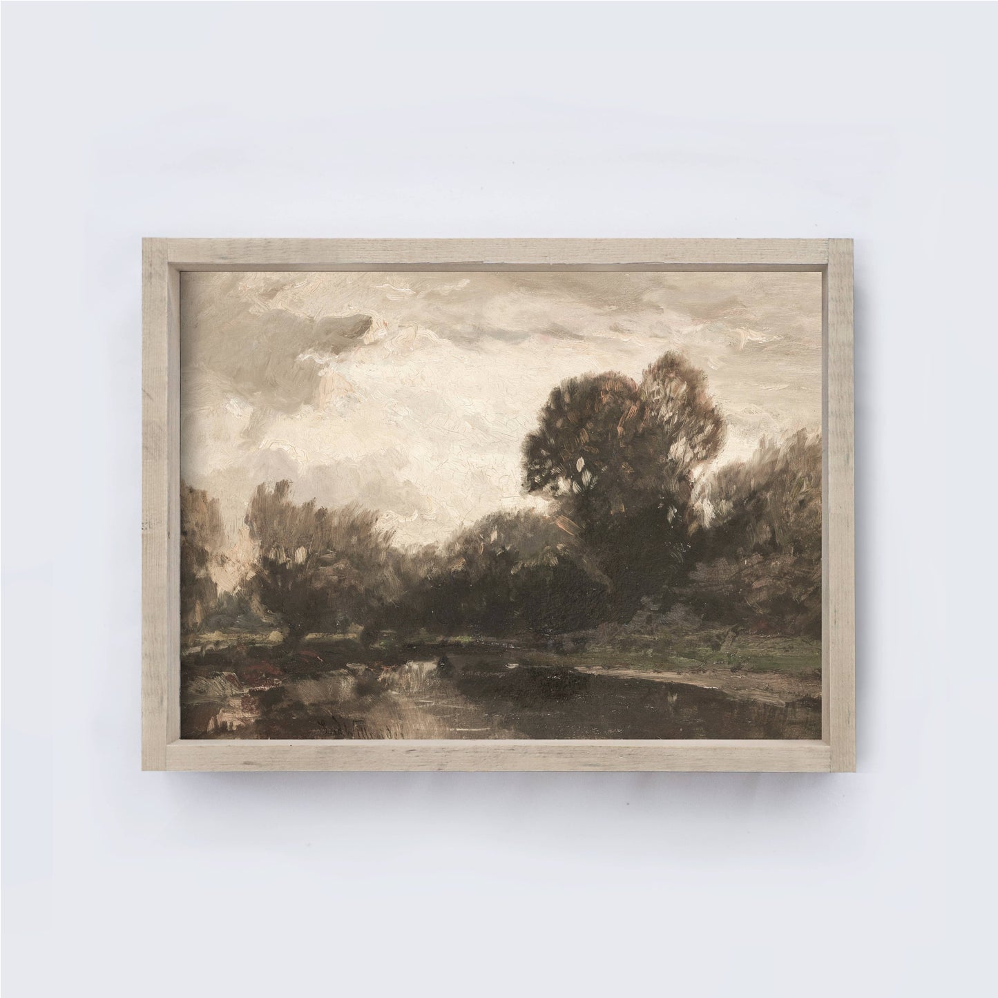 Vintage Landscape Painting Framed A270