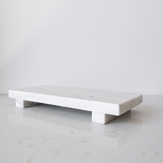 White Marble Trivet Riser - Magnolia Lane co. Home + Garden + Gift