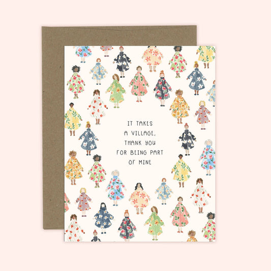 It Takes a Village Card | Thank You Card