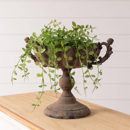 Classic Distressed Urn on Stand (PC)