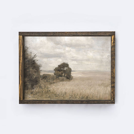 Vintage Wheat Field Wood Sign A306