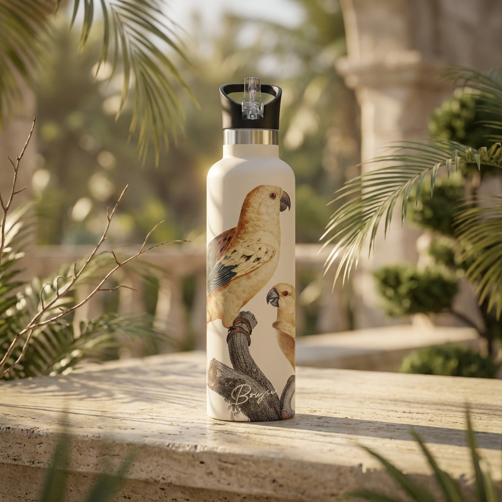 Perico | Vintage Parrot Insulated Water Bottle 25oz