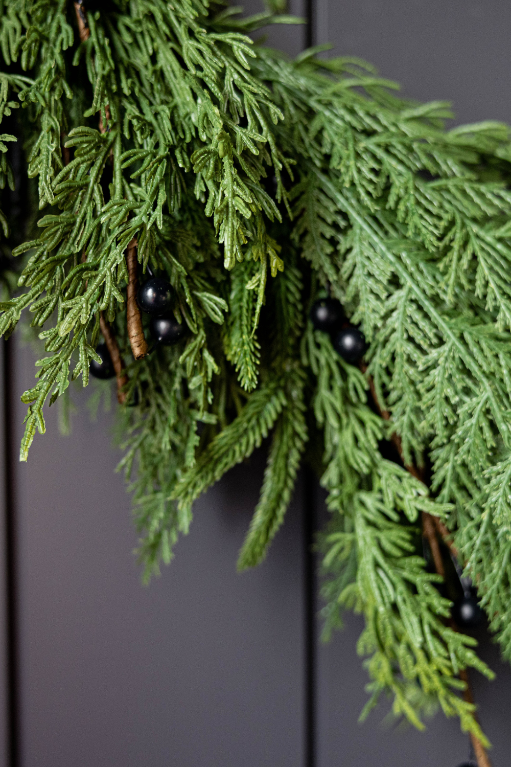 Blue Plum Berry Norfolk Cypress Real Touch Collection