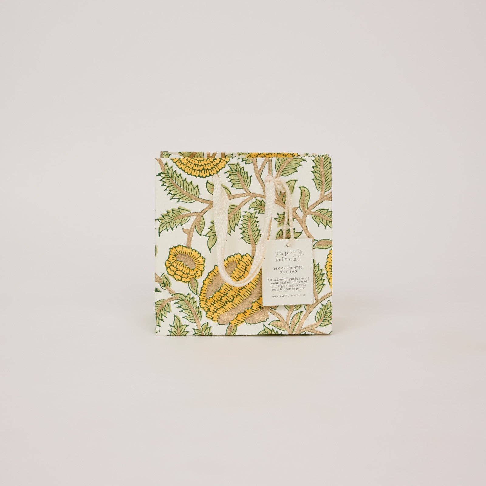 Block Printed Gift Bags (Small) - Sunshine Refresh - Magnolia Lane co. Home + Garden + Gift