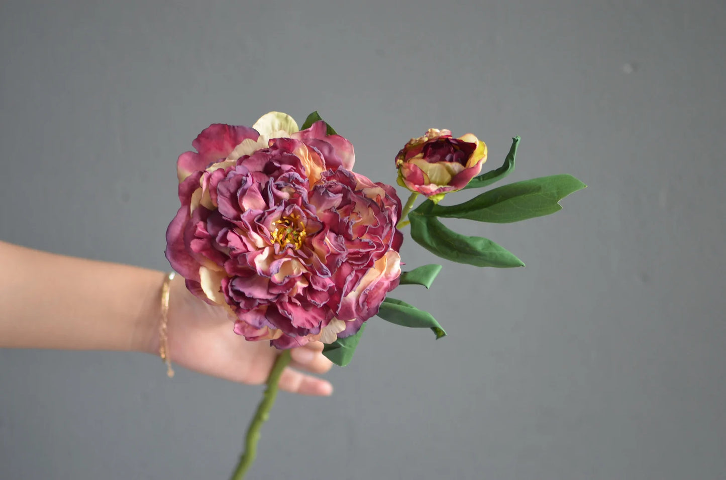 Faux Dried Fall Peony