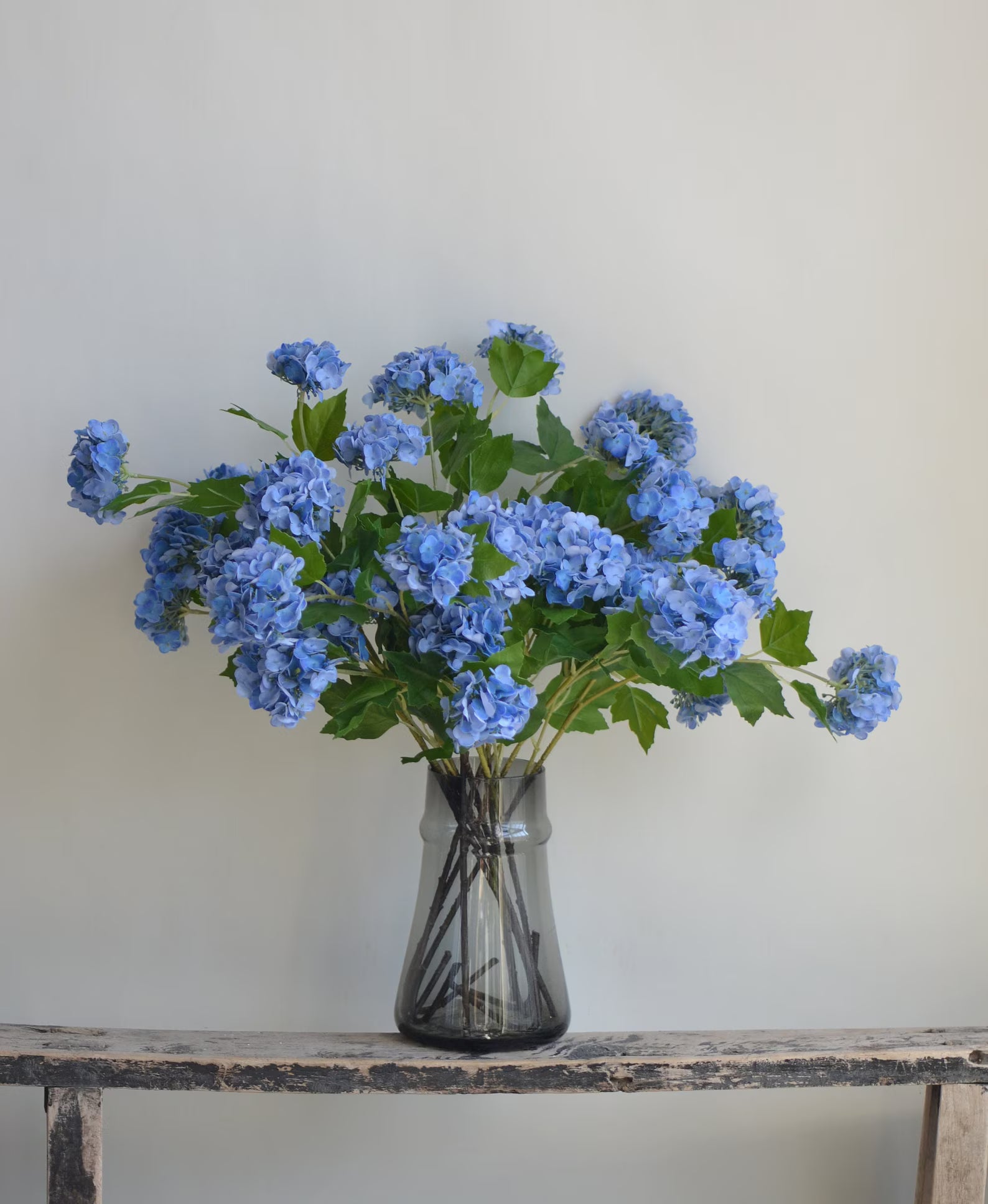 25" Real Touch Blue Hydrangea Flowers - Magnolia Lane co. Home + Garden + Gift