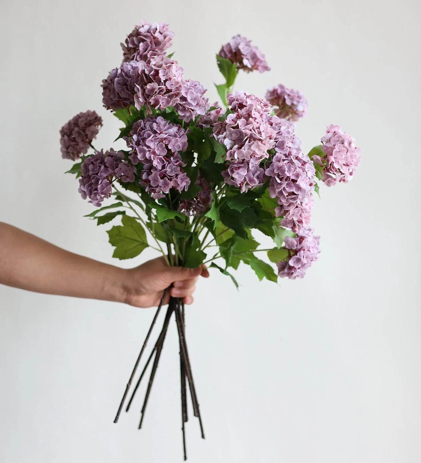 25" Faux Snowball Flower in Mauve Taupe - Magnolia Lane co. Home + Garden + Gift