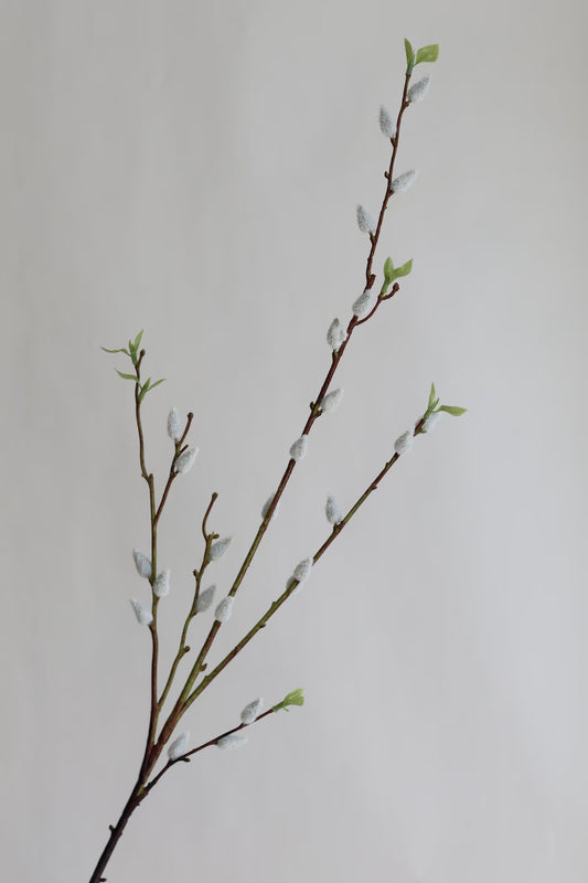 37.5" Artificial Pussy Willow Branch