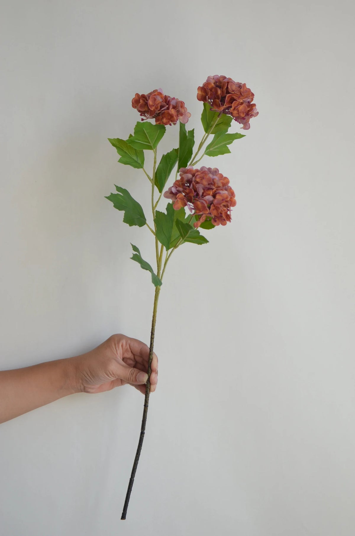 25" Artificial Snowball Flowers Branch