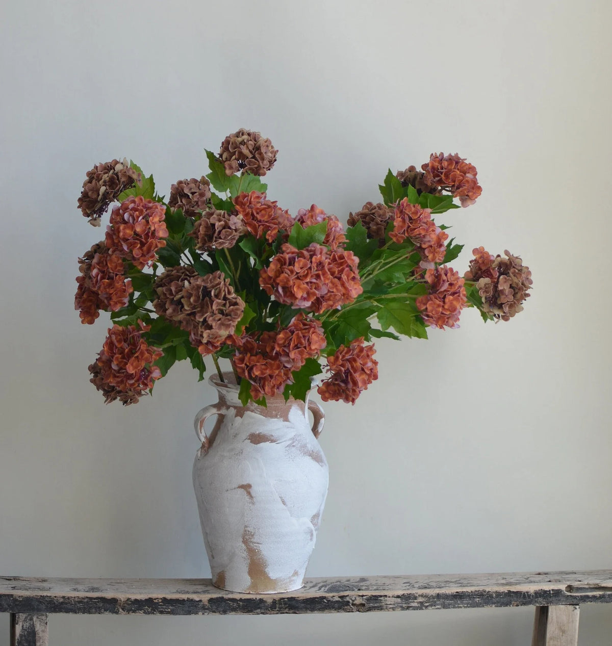 25" Artificial Snowball Flowers Branch
