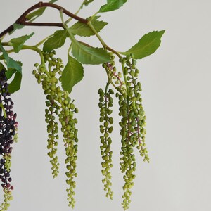 32.5" Faux PokeBerry Branch In Green
