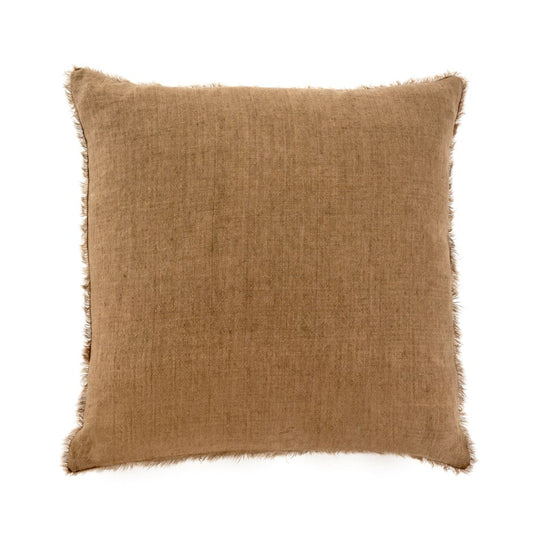 24x24 Lina Linen Pillow Hazelnut