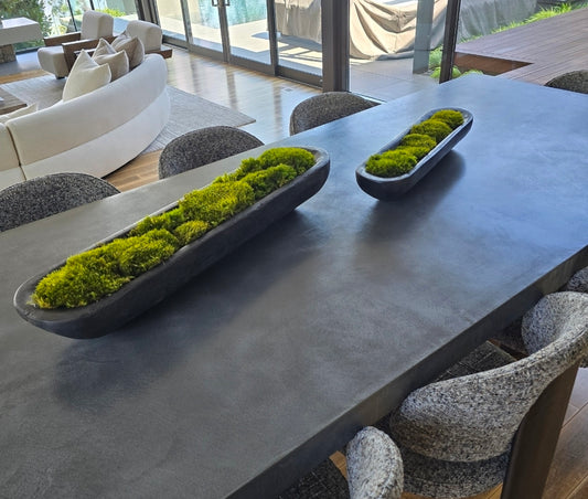 Athena Medium Black-Brown Reclaimed Wood Tray MOSSED