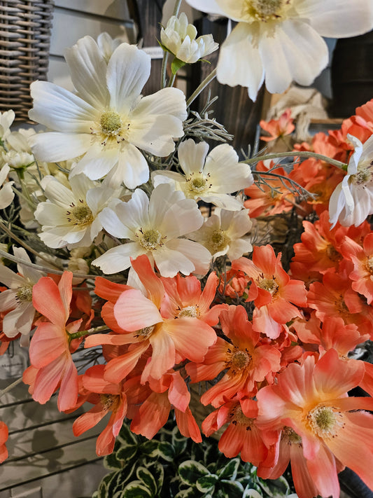 23.5" Faux Cosmos Flower Branch