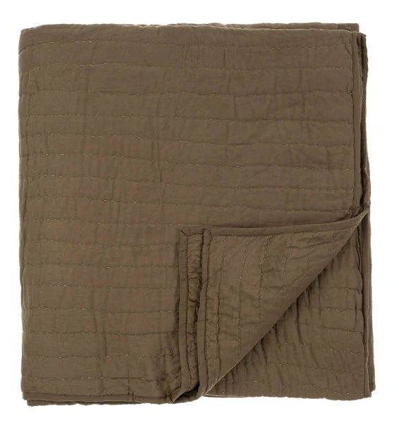 Cloud Kantha Bed Quilt | Carob