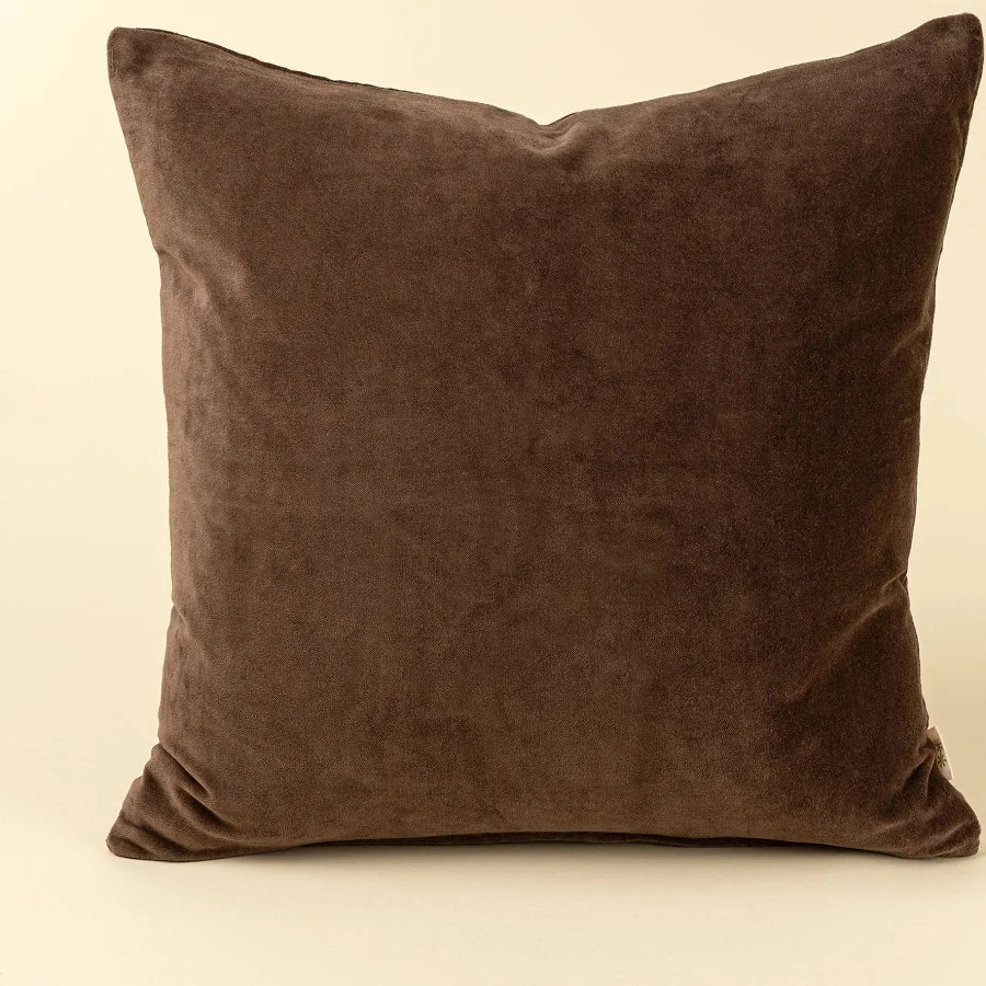 20x20 Vera Luxe Velvet Pillow, Clove